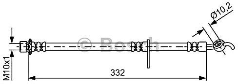 BOSCH Bremsschlauch 1987481654