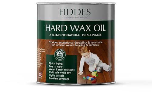 Fiddes Satin Finish Hard Wax Oil 250 ml, Dark Oak