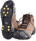 TRIWONDER Steigeisen mit 10 Zähnen, Schuhkrallen, Schuhspikes, Schneeketten, Anti Rutsch Spikes, Ice Grips für Wandern EIS Schnee (Schwarz, S)