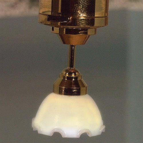 The Dolls House Emporium Battery Powered Tulip Ceiling Light 1/12 Scale