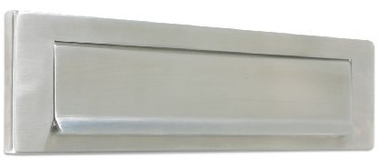 ZAS37SS Gravity Letter Plate 340mmx75mm Satin Stainless Steel from The Door Handle Store by Zoo Hardware
