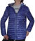 Giacca Piumino Leggera Ecologica 100 grammi Trapuntino Foderata Taglie Grandi Mezza Stagione Donna Ragazza (48, Blu jeans)