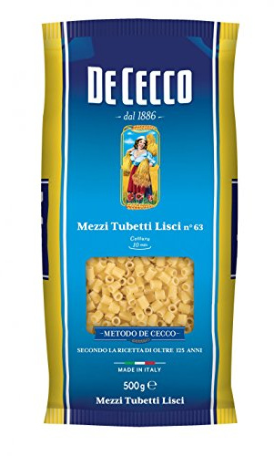 20x Pasta De Cecco 100% Italienisch Mezzi Tubetti Lisci n. 63 Nudeln 500g