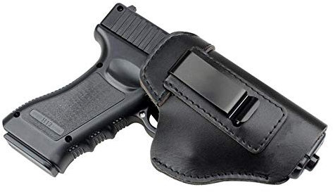 Gexgune Jagdholster Pistolenhalfter aus Leder für G1ock 17 19 21 23 26 Beretta 92 S.ig S-auer P226 SP2022 Taktische verborgene IWB (Schwarzl)