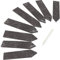 Windhager Stecketiketten aus Schiefer mit Kreide, Pflanzenetiketten, Pflanzenstecker, Pflanzenschilder, langlebig, 8 Stück, 2,5 x 12 cm