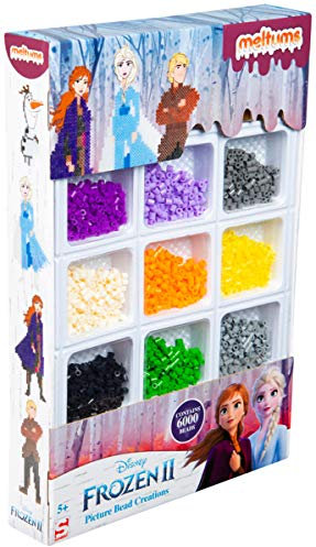 Sambro DFR2-4675-2 - Bügelperlen Meltums Mega Set, Disney Frozen II, 6000 Perlen und Zubehör