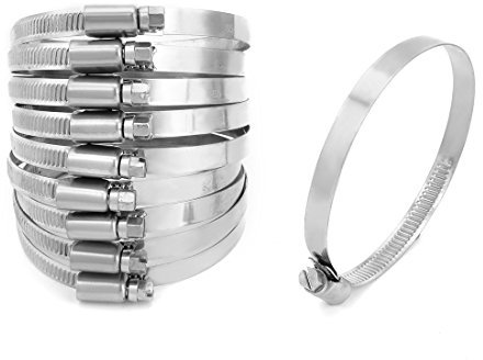 Aexit 65mm bis 89mm Dia Range 201 Edelstahl Deutsch Typ Schlauchschelle 10 Stck (4a1fae88cfca0e93fa78a125de3cd2ad)