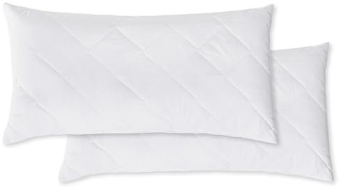 ZOLLNER 2er Set Kopfkissen - 40x80 cm - mit Reißverschluss – Individuell anpassbare Füllung aus Synthetikfasern - bis 95°C waschbar - Bezug aus Baumwollmischung - Hotelqualität
