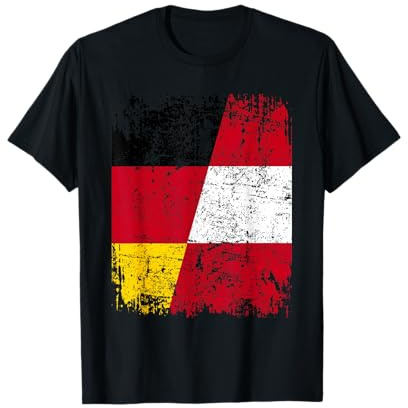 ÖSTERREICH DEUTSCHLAND Flagge | Damen Herren Kinder Austria T-Shirt