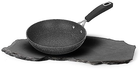 KASANOVA Piccola padella antiaderente monoporzione 16 cm di diametro, linea Petra Dark