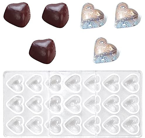 Transparent Schokoladenform, Pralinenform Backform Backzubehör aus Polycarbonat, für Süßigkeiten, Hochzeits oder Geburtstagskuchen DIY