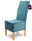 SCHEFFLER-Home Stretch Stuhlhussen Samt Puma Velvet/Velours Stuhlhussen 4er Set Türkis/Stuhlabdeckung als Stuhlhussen Schwingstühle/Spann-Stuhlhussen Lang/eleganter Chenille Stuhlüberzug