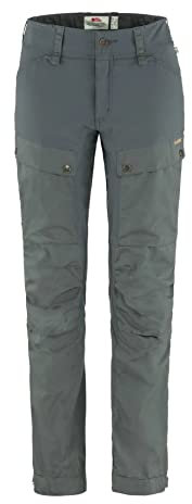 Fjällräven Keb Curved Damen Trekking Hose Kurz, Basalt, 36