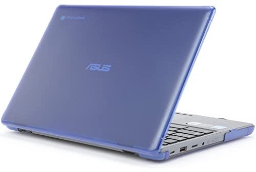 mCover Étui compatible avec les ordinateurs portables ASUS Chromebook CR1 (CR1100CA ou CR1100FA) 2022 ~ 2023 11,6 uniquement (ne convient pas aux autres modèles ASUS) (bleu)