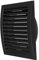 Anthracite Exhaust Hood Vent 6'' Inch / 150 mm with Flange and Built-in Mesh Guard Screen, Black, Air Vent Cover, HVAC Exhaust Vent Duct Cover, Exhaust Cap