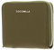 Coccinelle Metallic Soft Leather Zip Around Wallet Loden