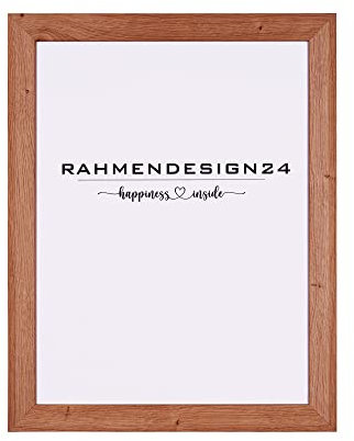 Rahmendesign24 Bilderrahmen Rio 80x120 Eiche natur Fotorahmen, Wechselrahmen, Posterrahmen, Puzzlerahmen