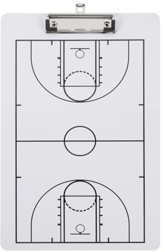 Besportble Basketball Taktikboard a4 Coaching Board Mit Doppelseitigem Spielfeld FüR Training Und Spielanalyse Tragbares Basketball ZubehöR
