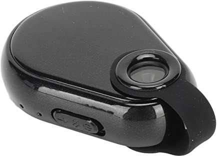 Mini Videograbadora, HD 1080P Video Cámara, Lente Gran Angular, Diseño Colgante, Operación con Un Clic, AV Puede Sincronizar y Guardar Automáticamente, Pequeña Cámara para Reuniones, Diario(8GB)