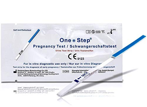 One Step: 50 x Early Detection 25mIU Pregnancy Test Strips - Fast, Easy and Accurate Home Testing