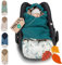 ULLENBOOM Einschlagdecke Babyschale, 100% OEKO-TEX Materialien, Ideal für Herbst und Winter, Eukalyptus-Petrol (Made in EU) - Babydecke für Kindersitz oder Kinderwagen, kuschelige Decke für Babys