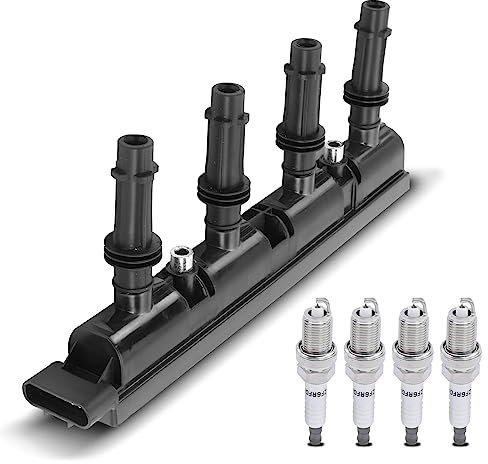 Frankberg 1x Zündspule 4x Zündkerze Kompatibel mit Cruze J300 1.4L 2010-2016 Astra J Caravan J 1.4L 2012-2015 Insignia A G09 1.4L 2011-2017 Replace# 55579072