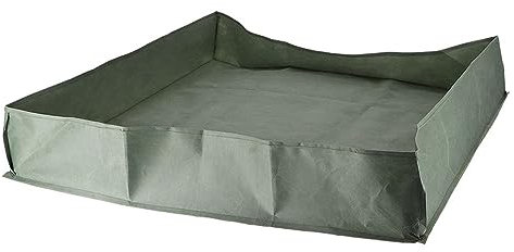 Rivanto® Kofferraumschutz aus recyceltem Kunststoff, 100x100cm H18cm, Kofferraumtasche für Laub & Gras, Gartenabfälle, Schutzmatte für Müllentsorgung