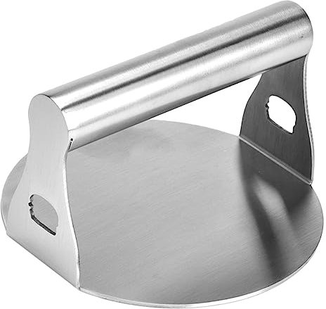 Yardwe Burger Press Tool Metal Burger Press Smasher for Hamburger Patty Maker Kitchen Supply