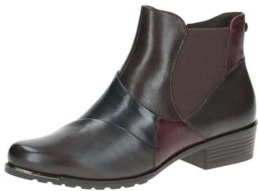 CAPRICE Damen Stiefeletten mit Absatz mit Reißverschluss Elegant, Mehrfarbig (Multi Nappa), 40 EU