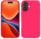 kwmobile Housse Compatible avec Apple iPhone 16 Coque - Housse de téléphone Protection Souple en TPU Silicone - Rose Fluo