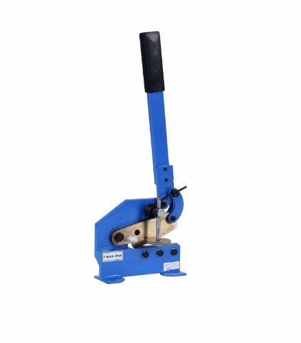 Erie Tools 5 Benchtop Manual Plate Shear – Cuts Sheet Metal, Rebar, Carbon Steel, Round Stock – Heavy-Duty Hand Plate Cutter