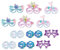 VALICLUD 36 Paare 3d-brille Meerjungfrau-party Kinder Sonnenbrille Partybrille Für Meerjungfrauen Sommersonnenbrille Für Kinder Partybrille Für Kinder Meerjungfrau Brille Papier Colorful