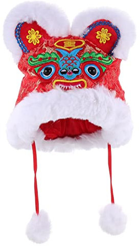 Toyvian Chapeau de Festival pour Garçons Et Filles Chapeau de Tigre Chinois Chaud Accessoires Photo du Nouvel an Costume