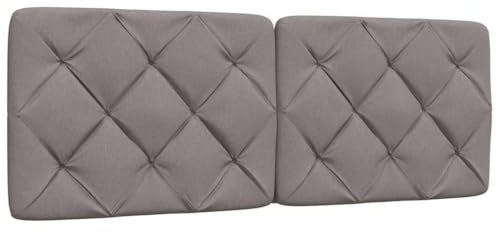 vidaXL Kopfteil-Kissen Taupe 120 cm Stoff, Kopfteilkissen, Kopfkissen, Lesekissen, Kopfteilpolster, Rückenkissen, Kissen-Kopfteil, Kopfteil Polster