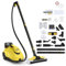 SOARS Nettoyeur Vapeur à Main 2000W, Pression Vapeur : 5 Bar, Max. 160℃, Temps de Préchauffe : 8-10 Min, Réservoir d'Eau : 1,8L, avec 20 Accessoires, pour Canapé, Sol, Fenêtre, Cuisine (Jaune)