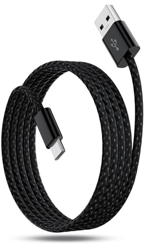 Carplay Cable para iPhone 16 Pro Max 16e 15 plus, 3A 18W 1m Carplay Cable USB a USB C Carga Rápida para Apple CarPlay y Android Auto, Cargador de coche de datos para Galaxy A16 A15 A35 5G Pixel, Negro
