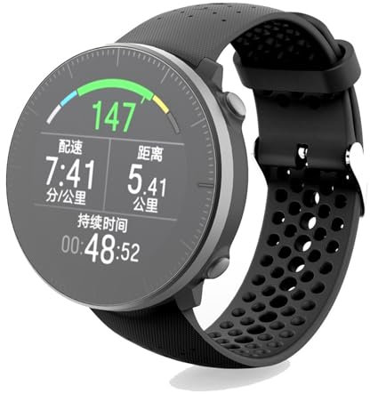 Armband Kompatibel mit Polar Vantage M3 Wechselarmbänder - Sport Silikon Replacement Wechselarmband Ersatzarmband für Vantage M3/Vantage M2/Vantage M Uhrenarmband (Schwarz)