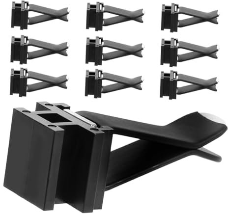 TOPPERFUN 10 Stück Auto Lüftungsclips Quadratisch Auto Entlüftungsclip Luftauslass Parfüm Klemme Schwarz Luftfrischhalter Für Büro Und Zuhause