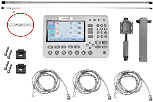 PAULIMOT 4-Achsen Magnetband-Messsystem-Set mit LCD-Bildschirm für PM3700