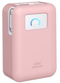 Adatto per Anker Nano 45 W 10000 mAh di alimentazione Banca mobile di potere custodia protettiva (Rosa)