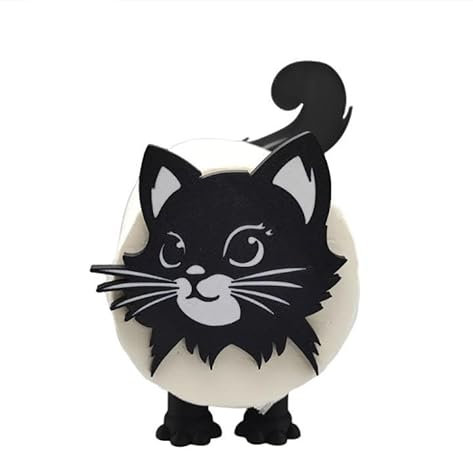 Funny Cat Toilet Paper Holder Quirky Bathroom Decor Loo Roll Storage