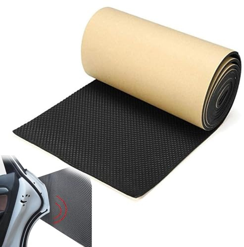 Garage Wall Protector, Ultra Thick Self Adhesive Foam, 4MM EVA Foam Roll, Car Auto Van Warehouse Parking Assist(200 x 20 cm Black)