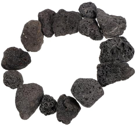 BESPORTBLE Schwarze Vulkansteine Poröser Lavagravel für Aquarium Pflanzen Dekorativ Garten Landschaftsbau Feuerfest Natürliche Steine für Vase und Außenbereich