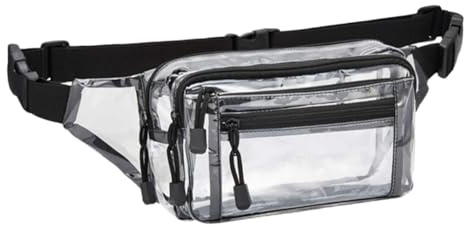Ciieeo Transparente Gürteltasche wasserdichte Hüfttasche Für Outdoor-Sport Verstellbarer Gurt Platz Für Handy Snacks Und Sonnenbrille Für Joggen Reisen Fitnessstudio
