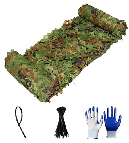 Generisch Tarnnetz Camouflage Netz Militär Wasserdicht Camouflage Netz 1.5x2 4x4 6x7 8x8 10x10m Oxford Camping Tarnnetz für Jagd Armee Geburtstagsfeier Autodeckung Garten Dekoration