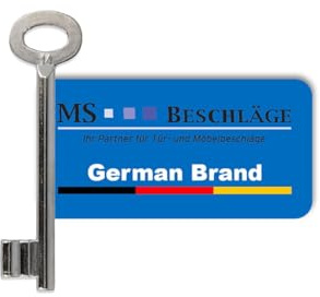 MS Beschläge Ersatzschlüssel Buntbart für Kastenschlösser – Buntbartschlüssel Zusatzschlüssel mit Schlüsselnummer zur gezielten Nachbestellung - Nachschlüssel Erweiterungsschlüssel (Schlüsselnr. 14)