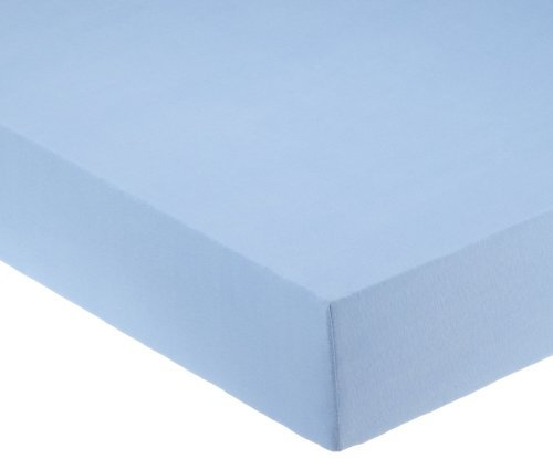 Pinolino 540002-2 - Spannbetttuch für Kinderbetten, Jersey, hellblau