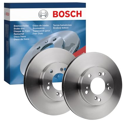 Bosch BD583 Brake Disc Set - 282 mm Vented Discs - Front Axle - ECE-R90 Certified - Good Cooling, Reliable Braking, Corrosion Protection - 1 Set of 2 Discs