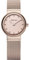 BERING Damen Quarz Uhr | Armbanduhr 22 mm roségoldenes Edelstahlgehäuse und rosé goldenes Zifferblatt | Milanaisearmband | Saphierglas | 3 ATM | 10122-366