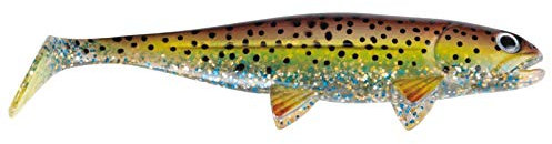 Jackson Gummifisch Hecht Angeln Profi Köder -The Big Fish 30cm. Farbe Trout. Angelköder Shad. Profi XL Hechtköder und Welsköder. Großer Gummiköder Softbait